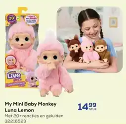Supra Bazar My Mini Baby Monkey Luna Lemon aanbieding