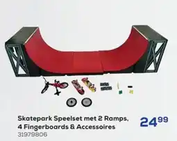 Supra Bazar Skatepark Speelset met 2 Ramps, 4 Fingerboards & Accessoires aanbieding