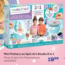 Supra Bazar Mini Pottery en Spin Art Studio 2 in 1 aanbieding