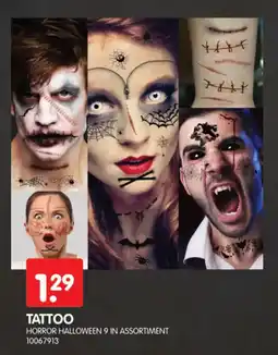 Yess Tattoo horror halloween 9 in assortiment aanbieding