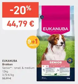 Tom&Co Eukanuba brokken senior small & medium aanbieding