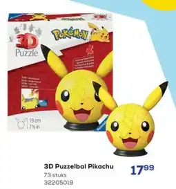 Supra Bazar 3d puzzelbal pikachu aanbieding