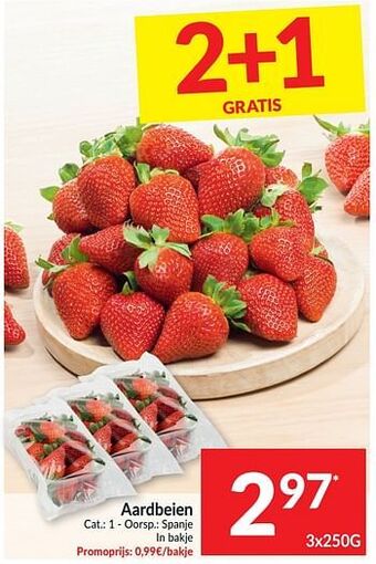 Intermarché Aardbeien 250g aanbieding