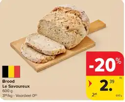 Carrefour Market Brood Le Savoureux aanbieding
