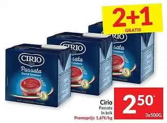 Intermarché Cirio passata 500g aanbieding