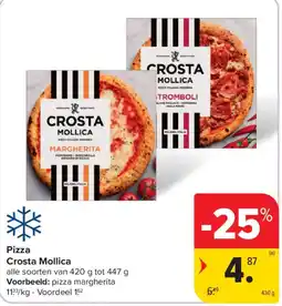 Carrefour Market Pizza Crosta Mollica aanbieding