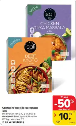 Carrefour Market Aziatische bereide gerechten Isali aanbieding