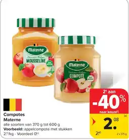 Carrefour Market Compotes Materne aanbieding