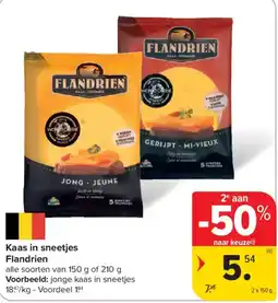 Carrefour Market Kaas in sneetjes Flandrien aanbieding