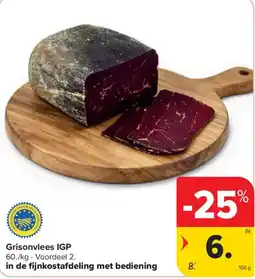 Carrefour Market Grisonvlees IGP aanbieding