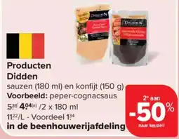 Carrefour Market sauzen en konfijt aanbieding