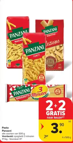 Carrefour Market Pasta Panzani aanbieding