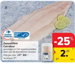 Carrefour Market Zeewolffilet Carrefour aanbieding