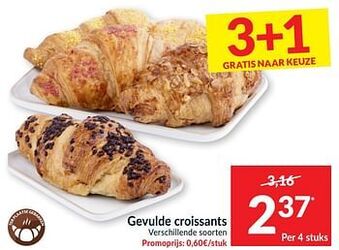 Intermarché Gevulde croissants aanbieding