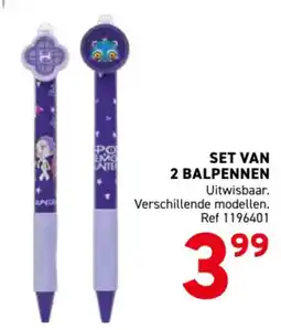 Trafic set van 2 balpennen aanbieding