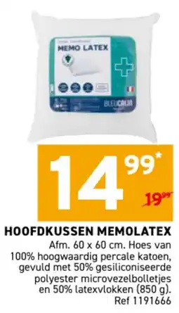 Trafic Hoofdkussen memolatex aanbieding