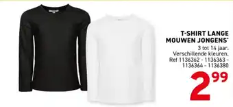 T-shirt lange mouwen jongens