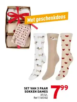 Trafic set van 3 paar sokken dames aanbieding