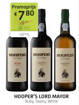 BelBev hooper's lord mayor aanbieding