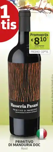 BelBev Primitivo di Manduria doc aanbieding