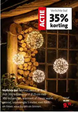 Intratuin Verlichte bal aanbieding