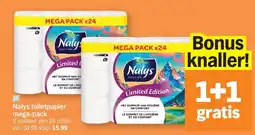 Albert Heijn Nalys toiletpapier mega-pack aanbieding