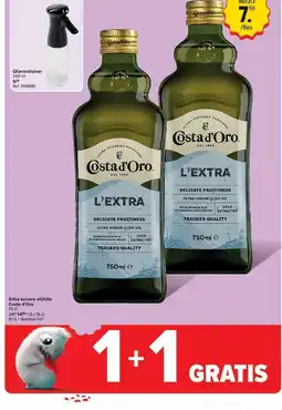 Carrefour Extra zuivere olijfolie Costa d'Oro aanbieding