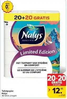 Carrefour Toiletpapier Nalys aanbieding