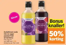 Albert Heijn SodaStream soda mix no sugar aanbieding