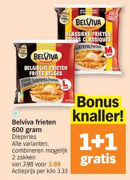 Albert Heijn Belviva frieten aanbieding