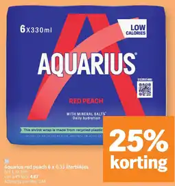 Albert Heijn Aquarius red peach aanbieding