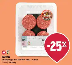 Delhaize Smashburger met Holstein-rund – varken aanbieding