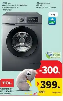 Carrefour Wasmachine TCL aanbieding