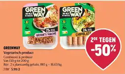 Delhaize Greenway vegetarisch product aanbieding