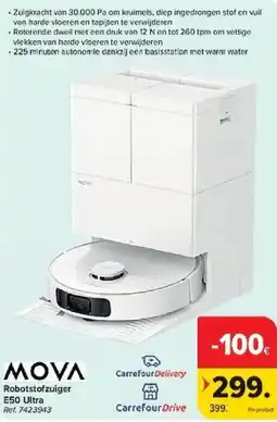 Carrefour Mova robotstofzuiger e50 ultra aanbieding