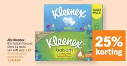 Albert Heijn Kleenex balsam aanbieding