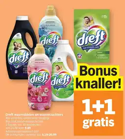 Albert Heijn Dreft wasmiddelen en wasverzachters aanbieding
