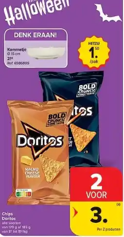 Carrefour Chips Doritos aanbieding