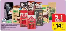 Carrefour Gemalen koffie of koffiebonen Carrefour en Carrefour Bio aanbieding