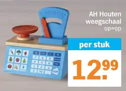 Albert Heijn AH Houten weegschaal aanbieding