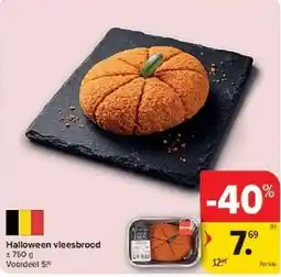 Carrefour Halloween vleesbrood aanbieding