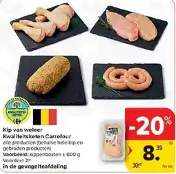 Carrefour Kip van weleer aanbieding