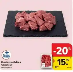 Carrefour Runderstoofvlees Carrefour aanbieding