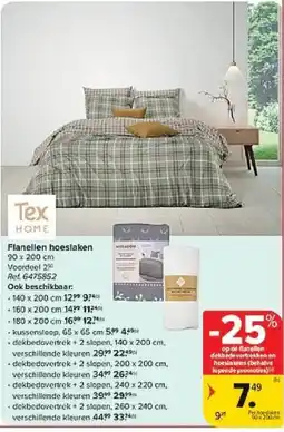 Carrefour Flanellen hoeslaken aanbieding