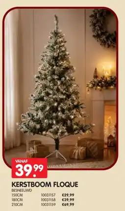 Yess Kerstboom floque aanbieding