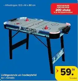 Carrefour Lichtgevende air-hockeytafel aanbieding