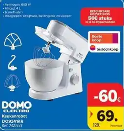 Carrefour Domo elektro keukenrobot aanbieding
