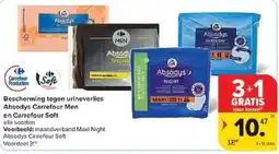 Carrefour Bescherming tegen urineverlies Absody Carrefour Men en Carrefour Soft alle soorten aanbieding