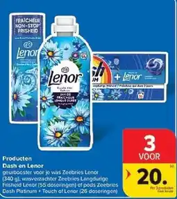 Carrefour Dash en Lenor aanbieding