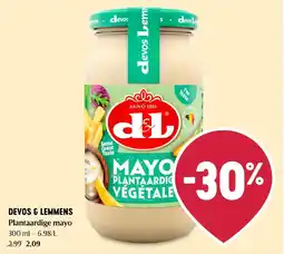 Delhaize devos & lemmens plantaardige mayo aanbieding